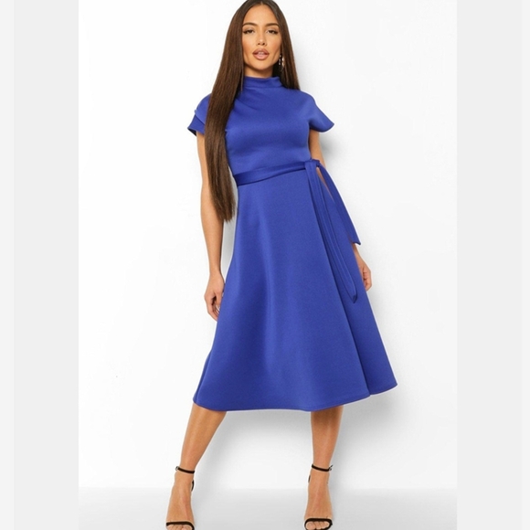 Boohoo Dresses & Skirts - Boohoo Royal Blue Midi Dress